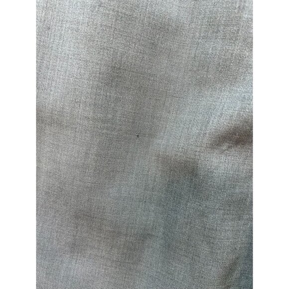 Roberto Villini Men's Pleated Dress Pants Cuffed Hem Size 46 Gray Solid Pockets - Picture 14 of 15